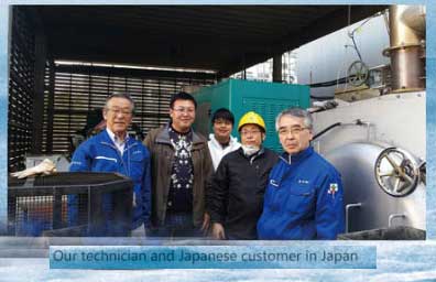 2臺500kw沼氣發電機組準備銷往日本