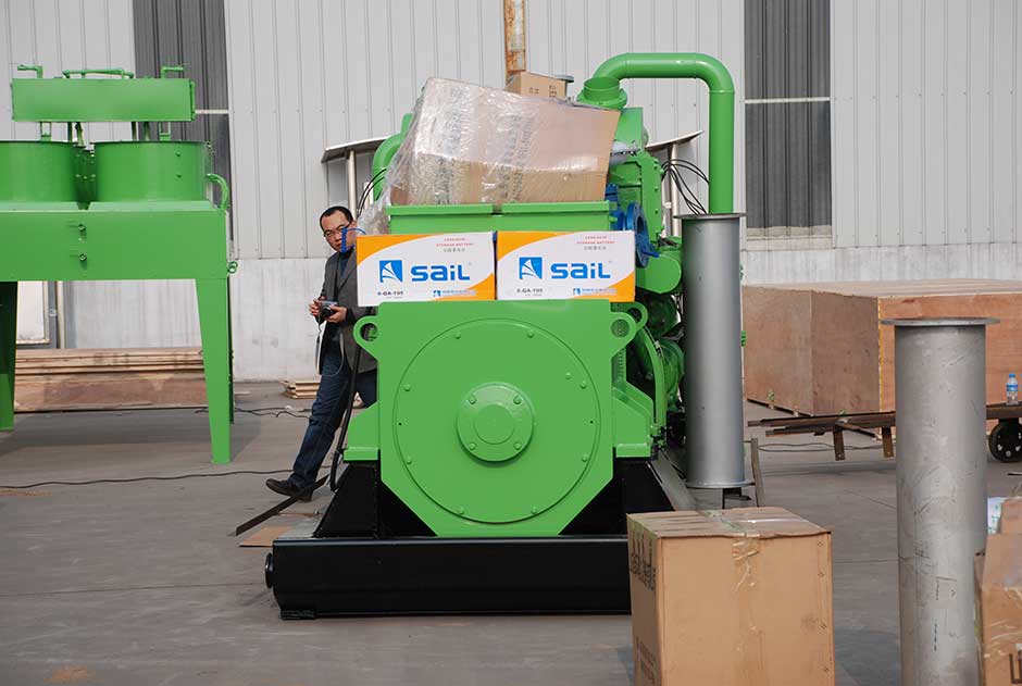 2臺500kw沼氣發電機組準備銷往日本