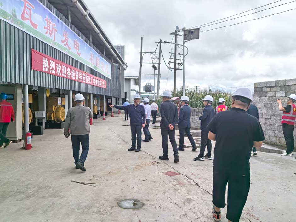 云南省市領導視察綠環(huán)旗下大海子瓦斯發(fā)電電站